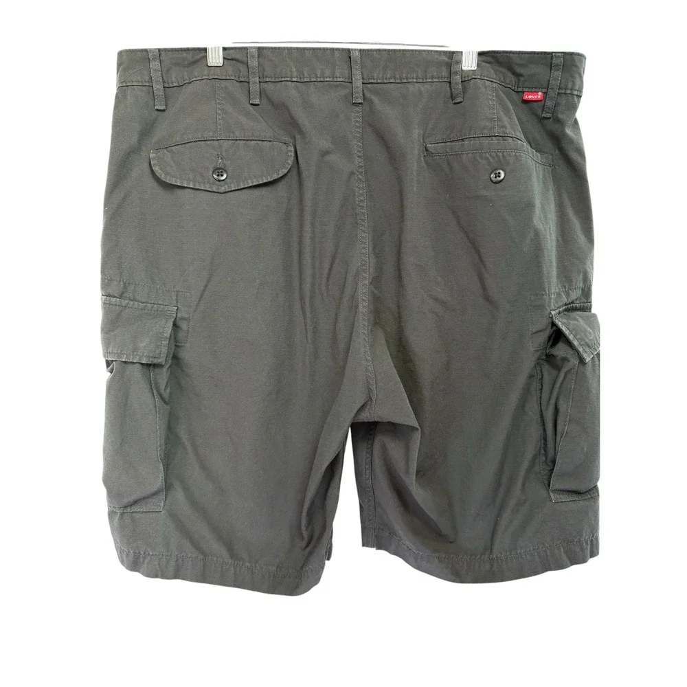 Levis Mens 40x9 Cargo Shorts Charcoal Grey WaterLess Cotton Twill (CC9)